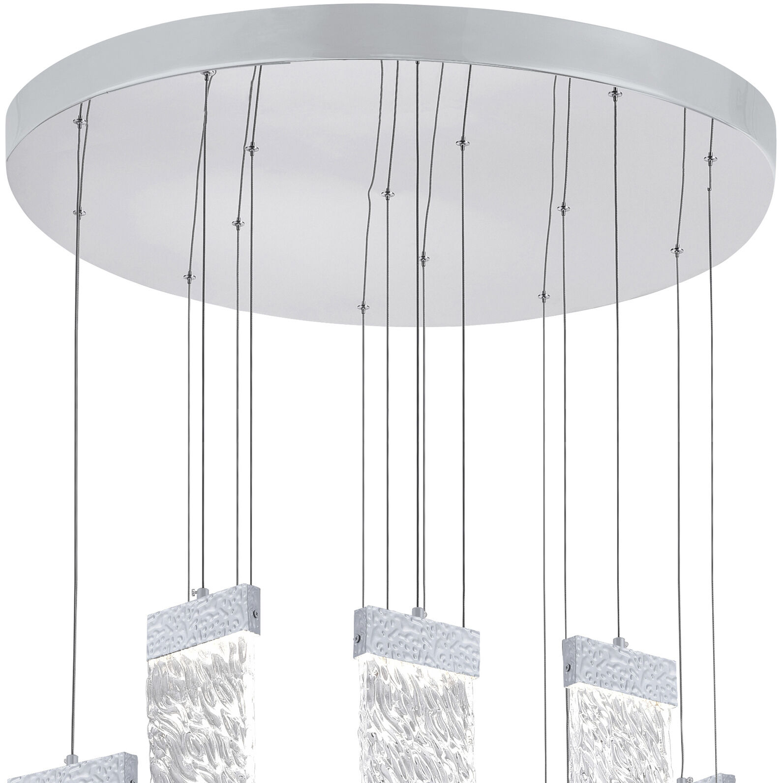 Carolina LED 32 inch Pewter Down Chandelier Ceiling Light