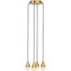 Sean Lavin Cupola 4 Light 10.5 inch Hand Rubbed Antique Brass Chandelier Ceiling Light
