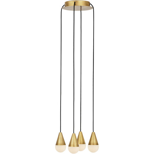 Sean Lavin Cupola 4 Light 10.5 inch Hand Rubbed Antique Brass Chandelier Ceiling Light