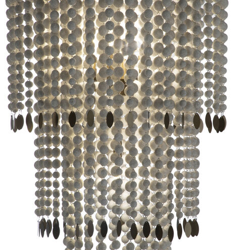 Dolores 4 Light 25.75 inch Antique Grey / Brushed Brass Chandelier Ceiling Light