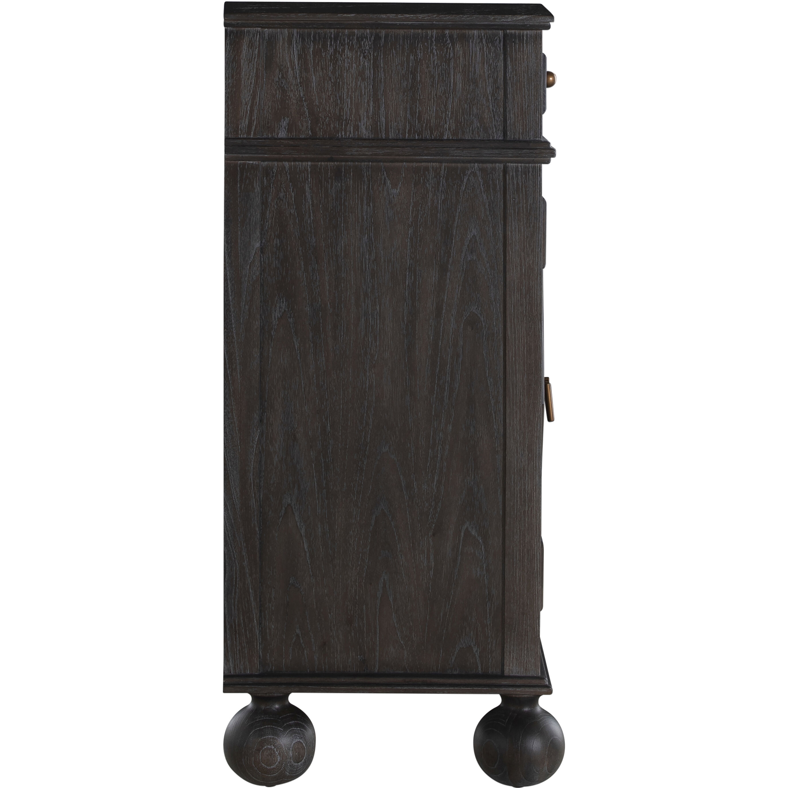 Ezekiel 67 X 18 inch Cerused Forest Black and Antique Bronze Sideboard