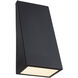 Corwin Family 12 inch Matte Black Outdoor Wall Sconce in 4" D x 5.5" W x 12" H, EVOLV
