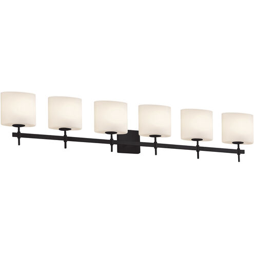 Fusion 51.5 inch Matte Black Bath Bar Wall Light