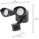 Brentwood LED 5 inch Black Outdoor Security Light