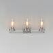 Pinn 3 Light 20.75 inch Satin Nickel Bath Vanity Wall Light