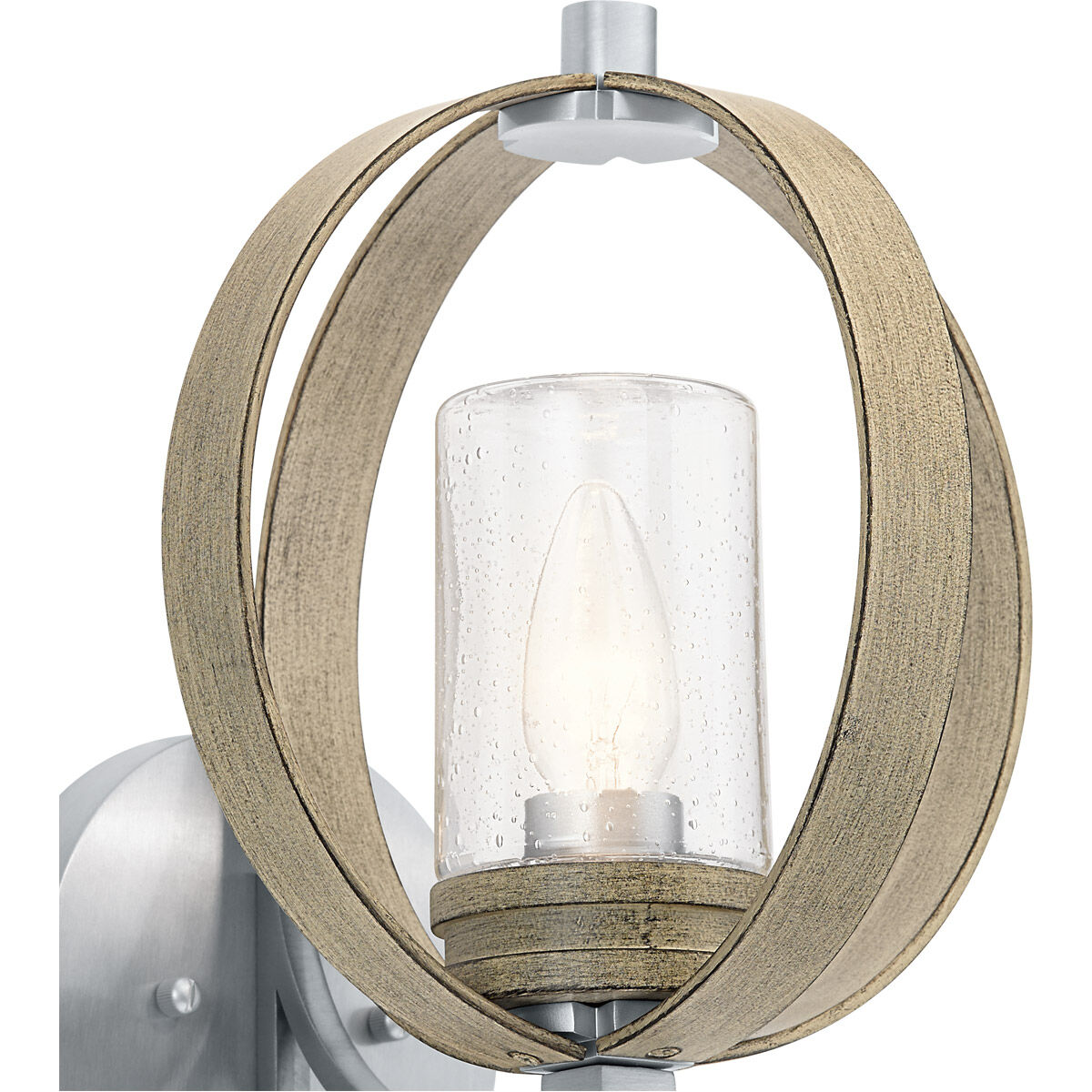 Grand Bank 1 Light 13 inch Distressed Antique Gray Outdoor Wall, Medium