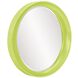 Ellipse 39 X 35 inch Glossy Green Wall Mirror