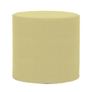 No Tip 17 inch Sterling Willow Cylinder Ottoman with Cover