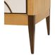 Hardin Oyster and Beige with Heritage Brass Cabinet
