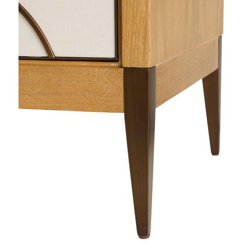 Hardin Oyster and Beige with Heritage Brass Cabinet