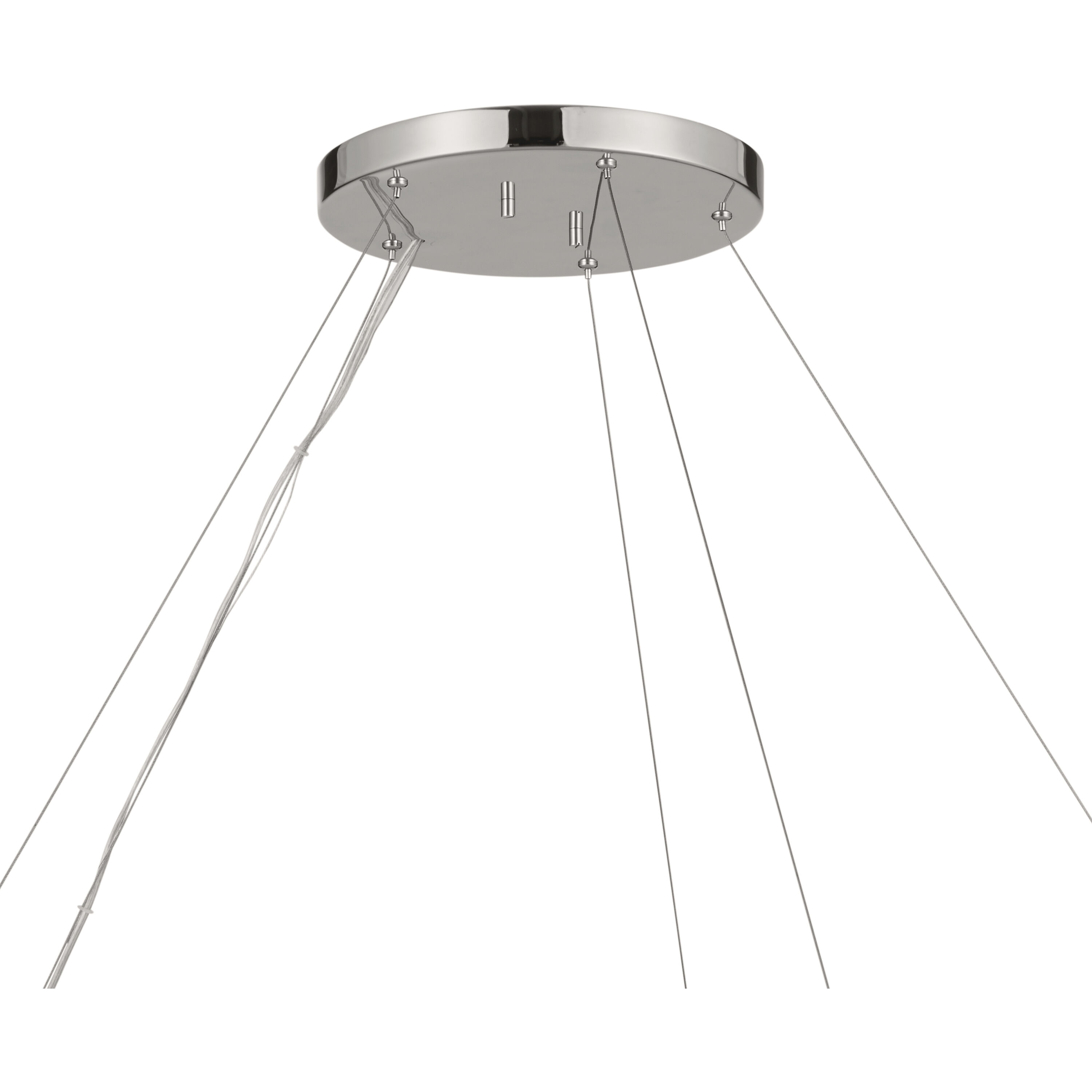 Rosalind 10 Light 50 inch Polished Nickel Chandelier Ceiling Light