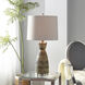 Timber 31.5 inch 150.00 watt Brown Brushed Table Lamp Portable Light