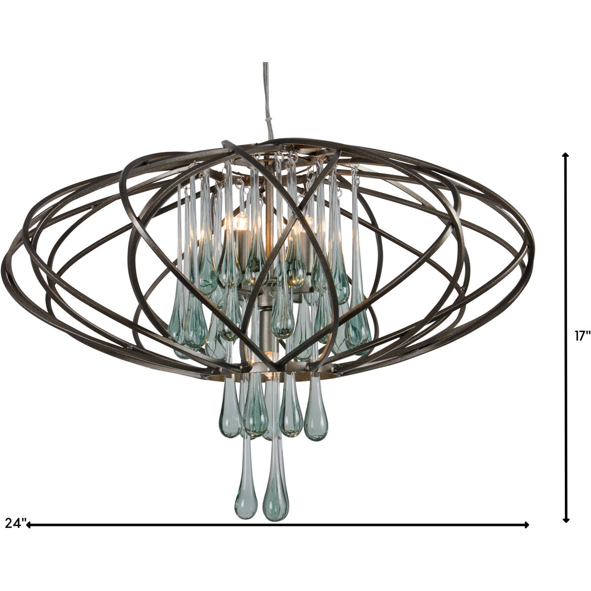 Area 51 LED 24 inch New Bronze Pendant Ceiling Light