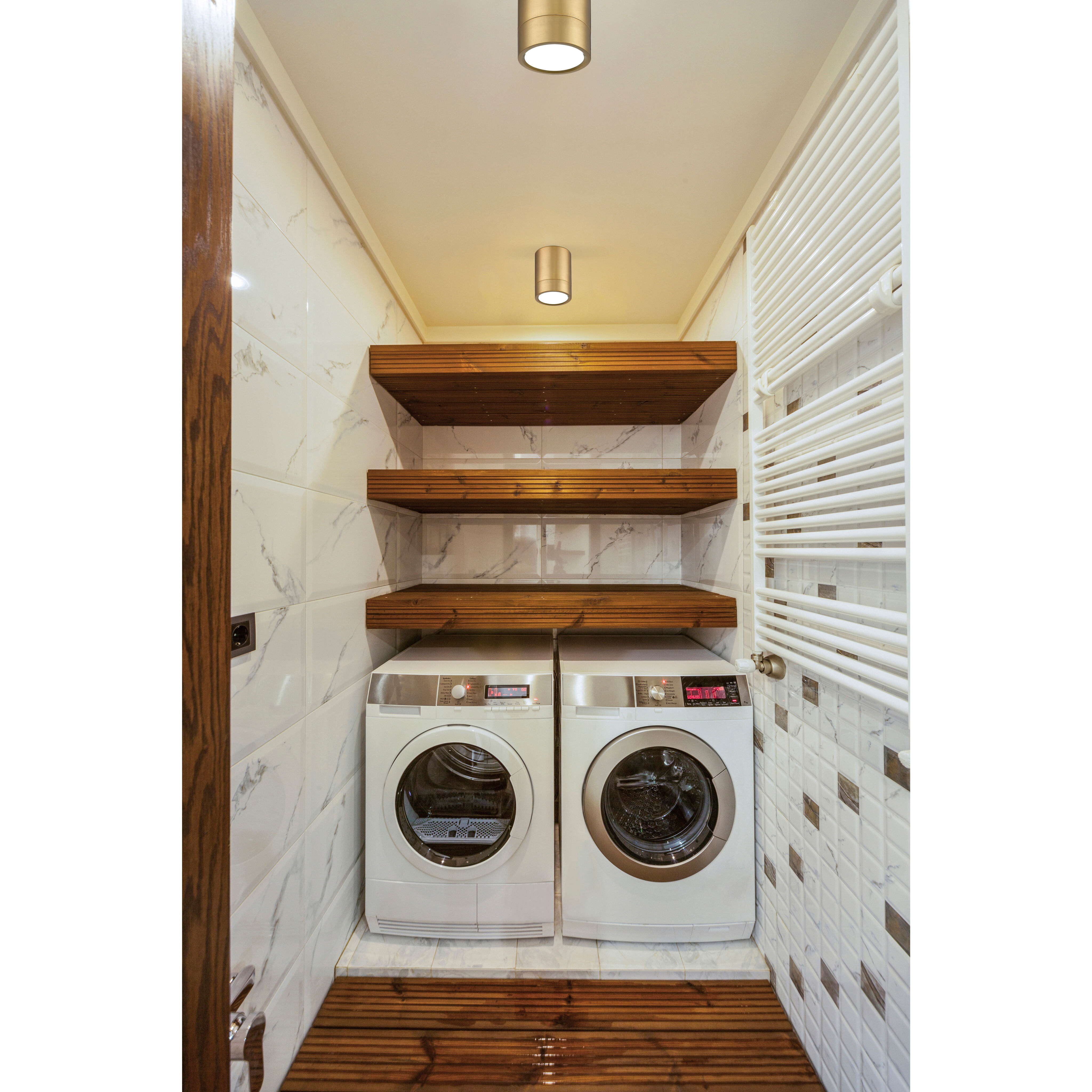 Algar LED 6 inch Modern Gold Flush Mount Ceiling Light