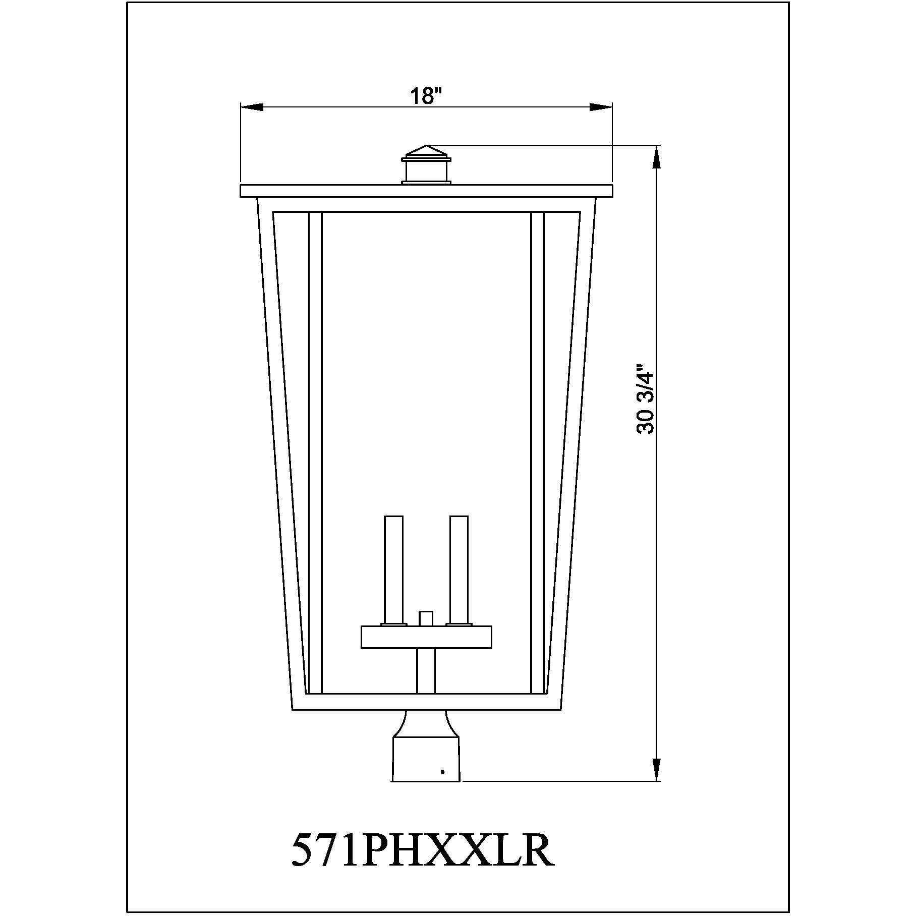 Seoul 4 Light 30.75 inch Black Outdoor Post Mount Fixture