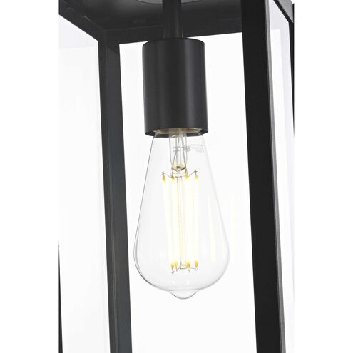 Hilton 1 Light 6 inch Black Outdoor Pendant