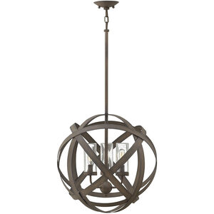 Open Air Carson LED 19 inch Vintage Iron Outdoor Hanging