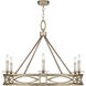 Cienfuegos 6 Light 37.5 inch Gold Chandelier Ceiling Light in No Shade