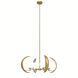 Celeste 4 Light 30 inch Vintage Brass Chandelier Ceiling Light