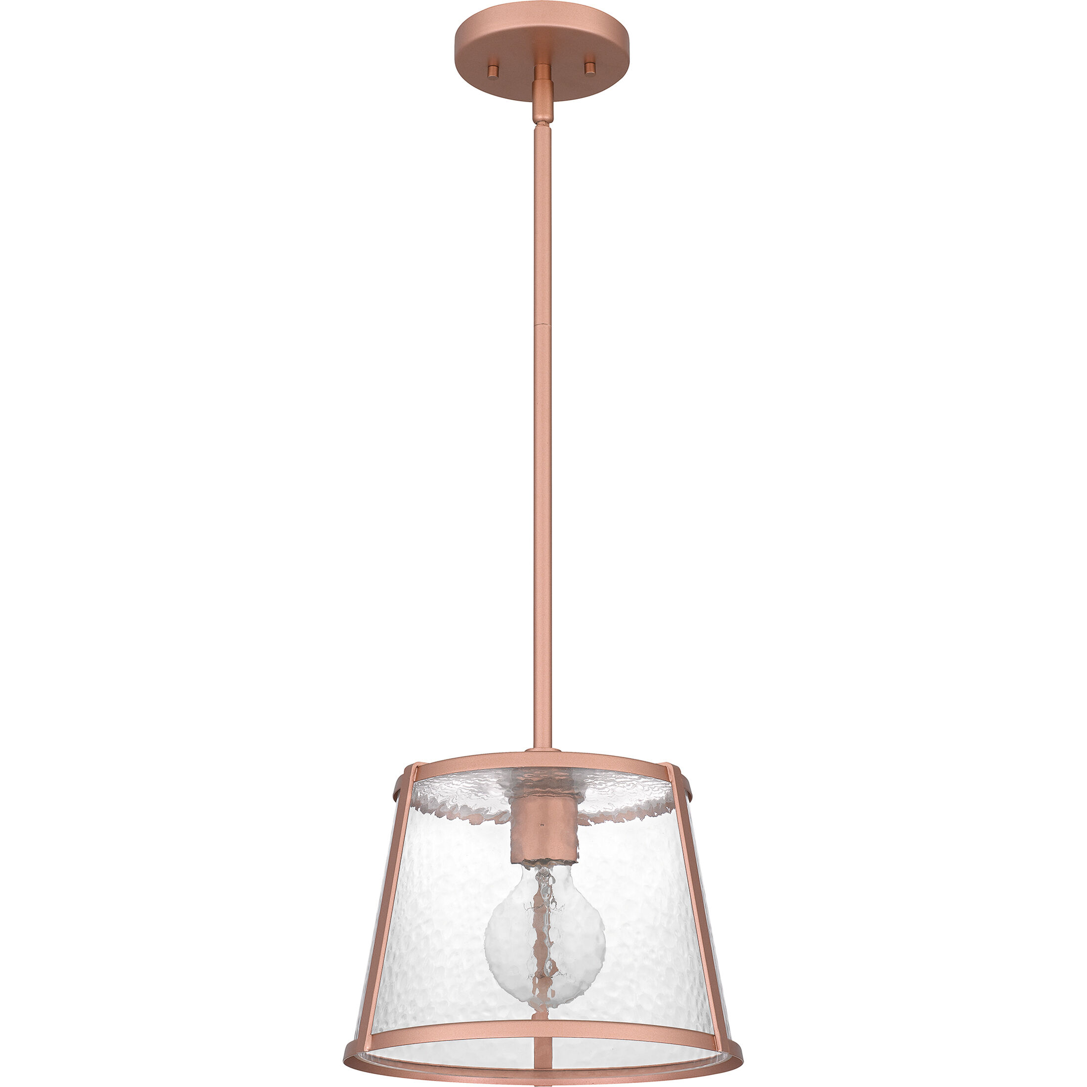 Labrant 1 Light 10.5 inch Matte Rose Gold Mini Pendant Ceiling Light