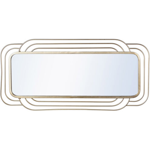 Gemma 34.06 X 16.93 inch Bright Gold Wall Mirror