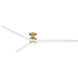Spitfire LED Brushed Satin Brass Fan Light