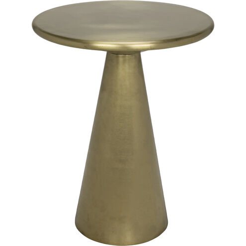 Cassia 19.5 X 15.5 inch Antique Brass Side Table