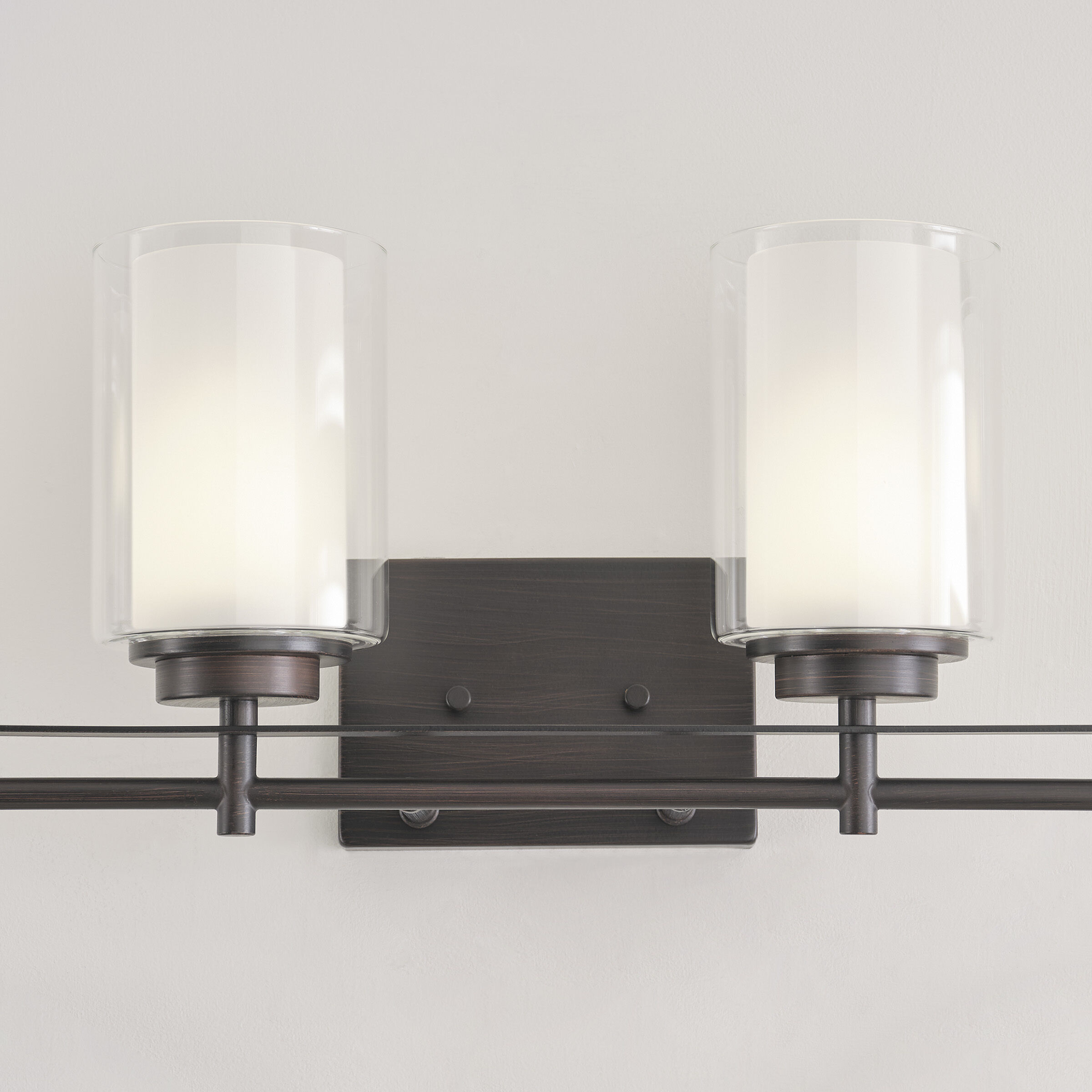 Elmwood Park 4 Light 31.25 inch Bronze Wall Bath Fixture Wall Light