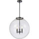 Franklin Restoration Beacon 3 Light 18 inch Matte Black Statement Pendant Ceiling Light in Incandescent, Seedy