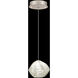 Natural Inspirations 1 Light 5.5 inch Gold Pendant Ceiling Light in Clear Quartz Studio Glass 6