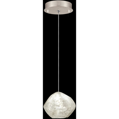 Natural Inspirations 1 Light 5.5 inch Gold Pendant Ceiling Light in Clear Quartz Studio Glass 6