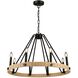 Perris LED 32 inch Black Chandelier Ceiling Light