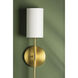 Olivia 1 Light 5 inch Aged Brass ADA Wall Sconce Wall Light