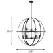 Alturas 9 Light 32.5 inch Midnight Black Chandelier Ceiling Light