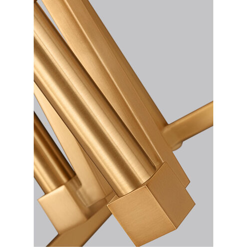 Sean Lavin Conant 4 Light 18 inch Gilded Satin Brass Indoor Pendant Lantern Ceiling Light