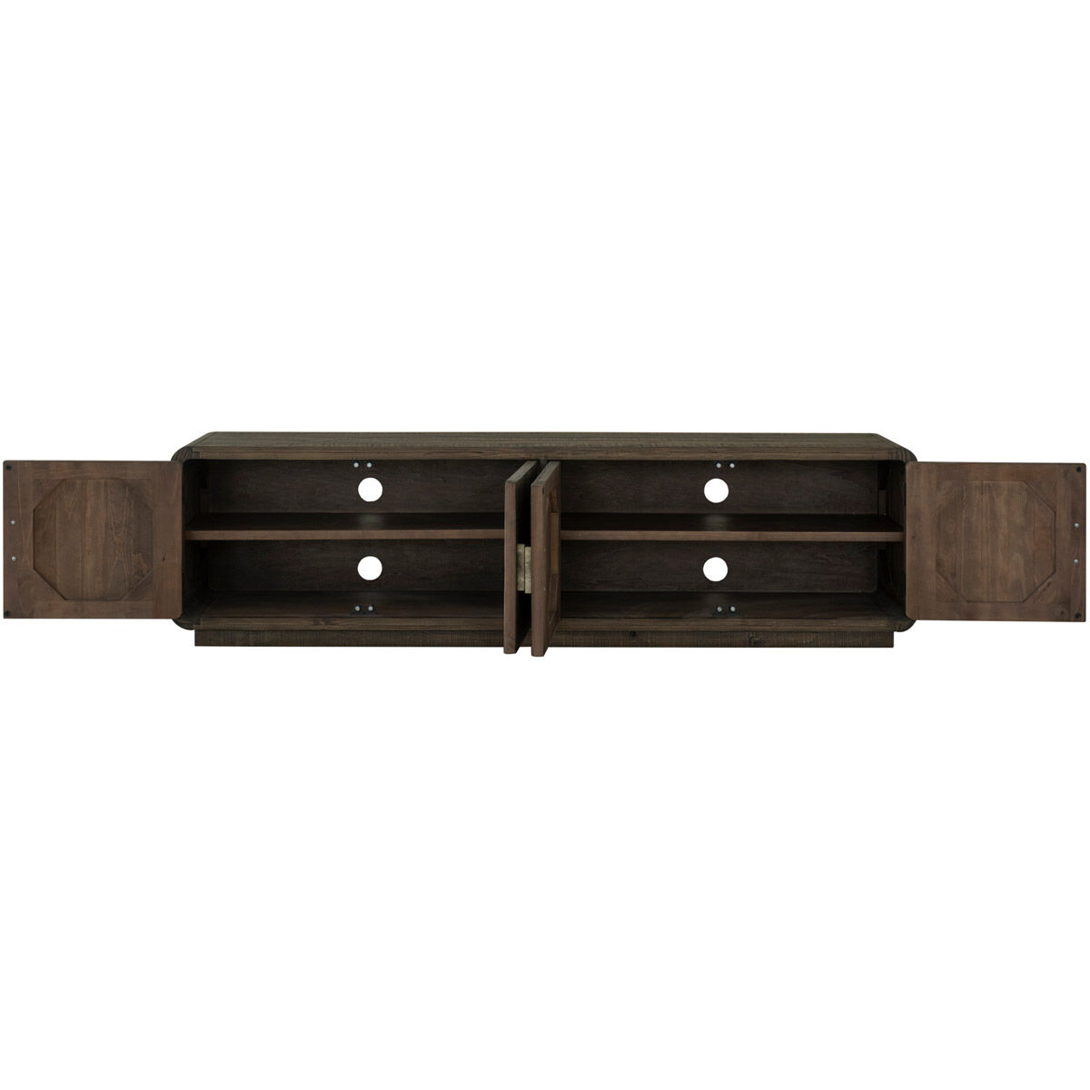 Monterey 83 inch Brown Media Cabinet