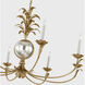 Chapman & Myers Gramercy LED 50.25 inch Gilded Iron Wide Chandelier Ceiling Light, Grande