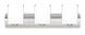Rise LED 22.44 inch Satin Nickel Vanity Lighting Wall Light