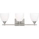 Drew & Jonathan Toffino 3 Light 26 inch Brushed Steel Wall Bath Fixture Wall Light