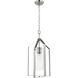 Vertex 1 Light 12 inch Brushed Nickel Foyer Light Ceiling Light