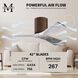 Atlas Irene-3H 42 inch Walnut with Barnwood Tone Blades Ceiling Mount Paddle Fan in Barn Wood, Flush Mounted