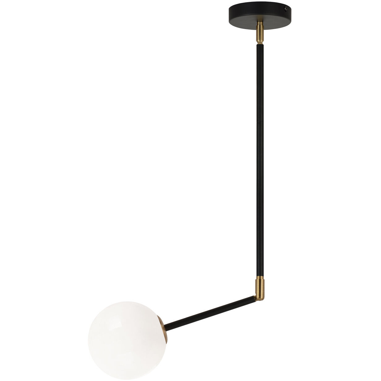 Novu LED 4.75 inch Aged Gold Brass Pendant Ceiling Light