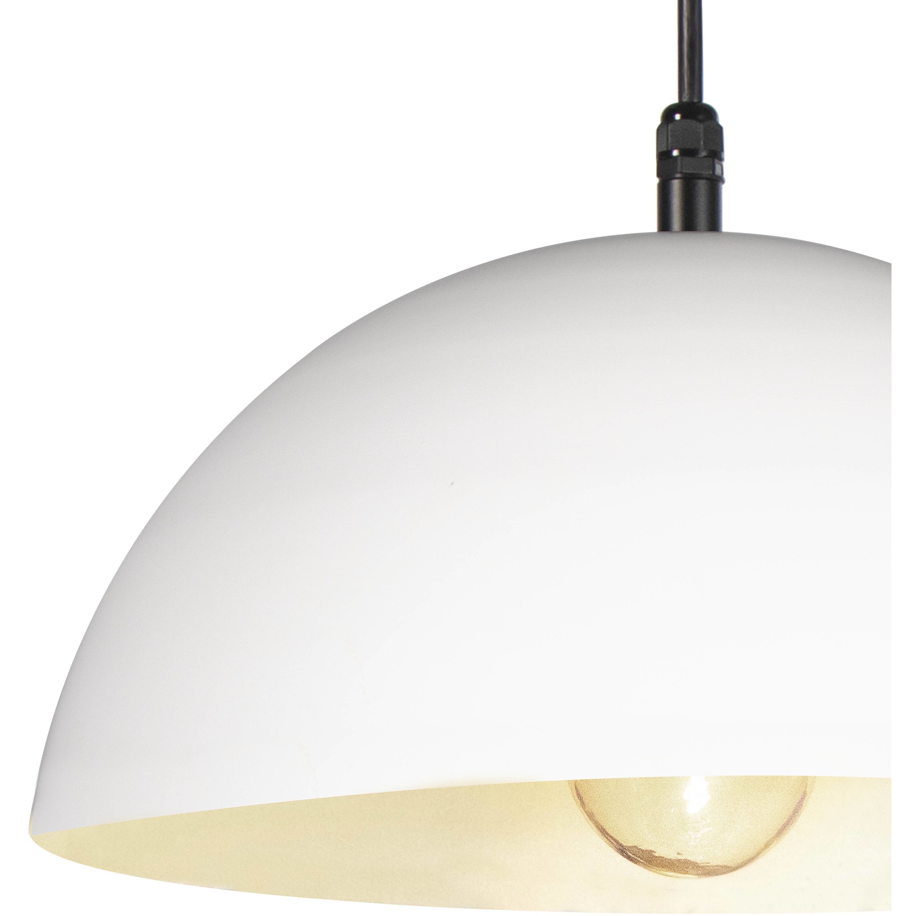 Peridot 1 Light 15 inch White Outdoor Pendant, Small