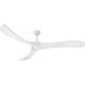 Swell Illuminated 72 inch Matte White Fan