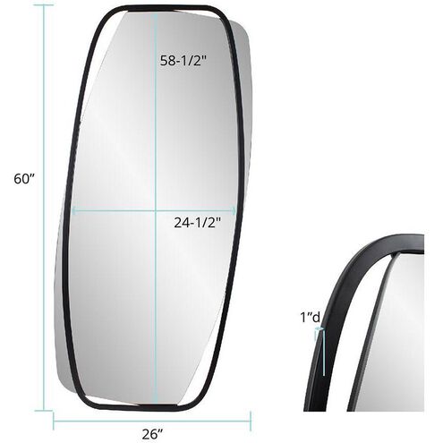 Dattner 60 X 26 inch Black Mirror