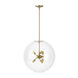 Sfera 6 Light 20 inch Modern Brass Pendant Ceiling Light