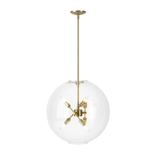 Sfera 6 Light 20 inch Modern Brass Pendant Ceiling Light
