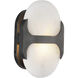 Odin 1 Light 9.38 inch Urban Bronze ADA Wall Sconce Wall Light in Urban Bronze and Alabaster