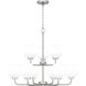 Nielson 9 Light 28.5 inch Brushed Nickel Chandelier Ceiling Light