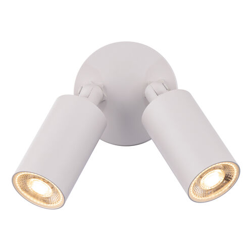 Cylinder LED 5.06 inch White Outdoor Wall Light